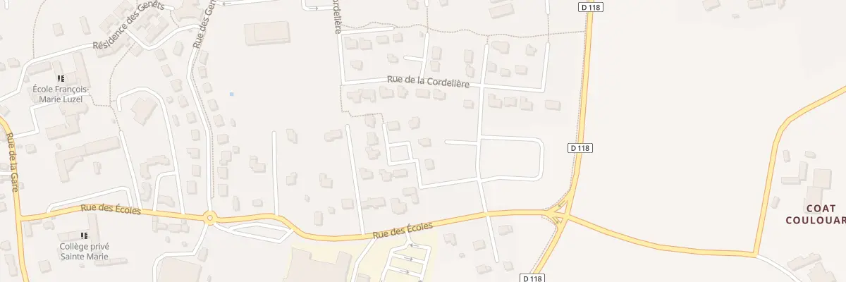 Plan du 10 Rue de la Boussole à Saint-Thégonnec Loc-Eguiner