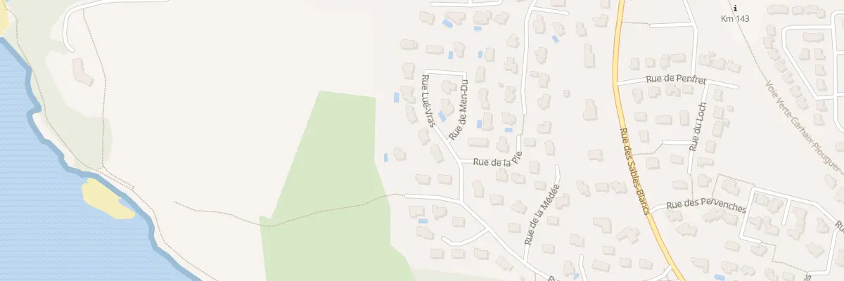 Plan du 2 Rue Lue Vras à Concarneau