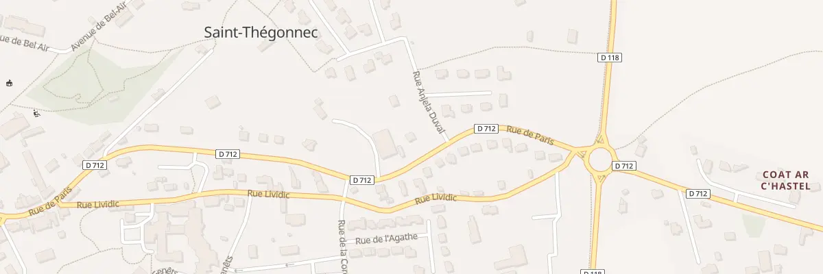 Plan du 51 Rue de Paris à Saint-Thégonnec Loc-Eguiner