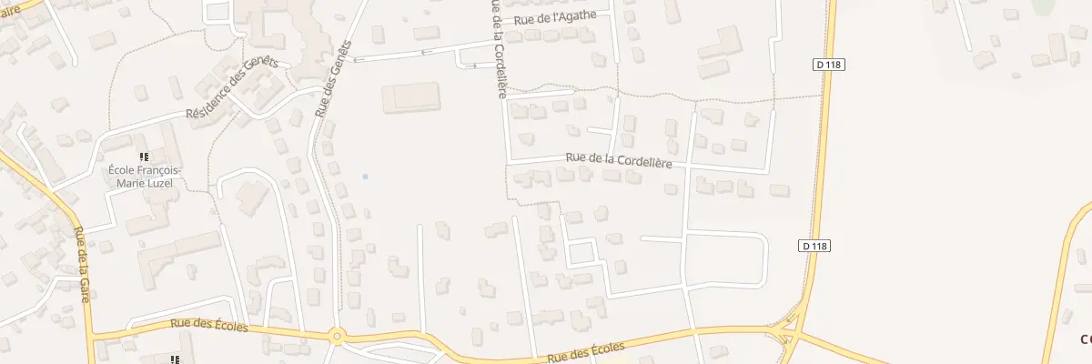 Plan du 4 Rue de la Cordelière à Saint-Thégonnec Loc-Eguiner