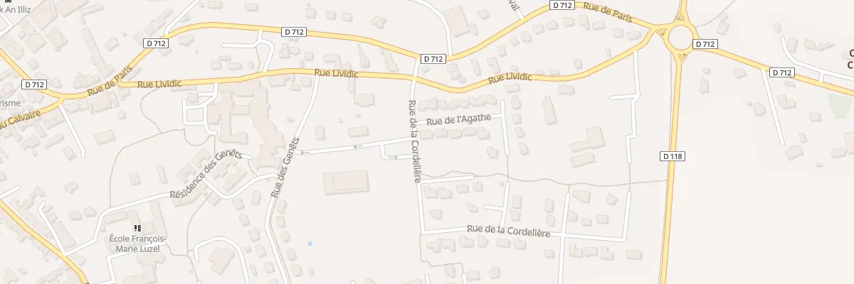 Plan du 2 Rue de l’Agathe à Saint-Thégonnec Loc-Eguiner