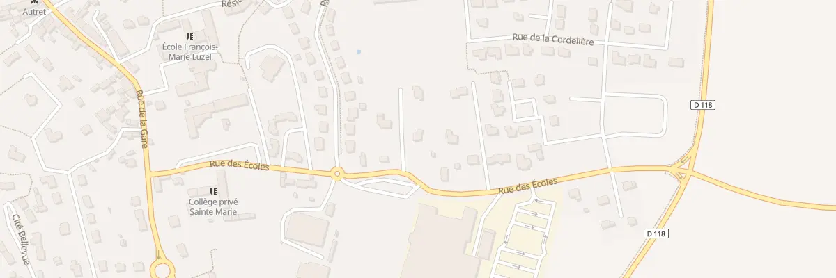Plan du 9 Rue des Ecoles à Saint-Thégonnec Loc-Eguiner