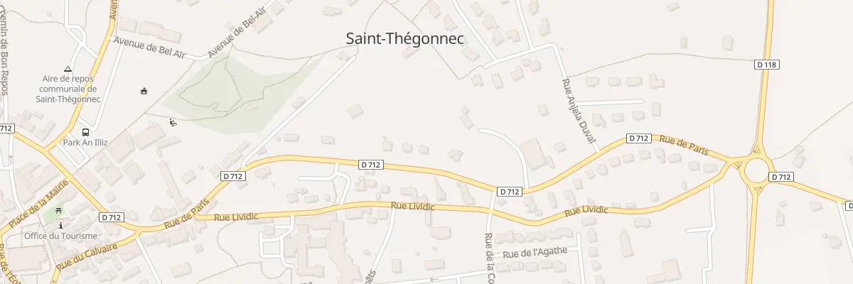 Plan du 5081 Ferme de Penn Ar Park à Saint-Thégonnec Loc-Eguiner