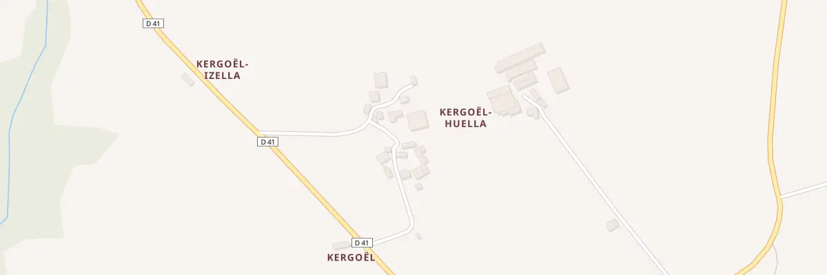 Plan du 5 Kergoël à Gouézec