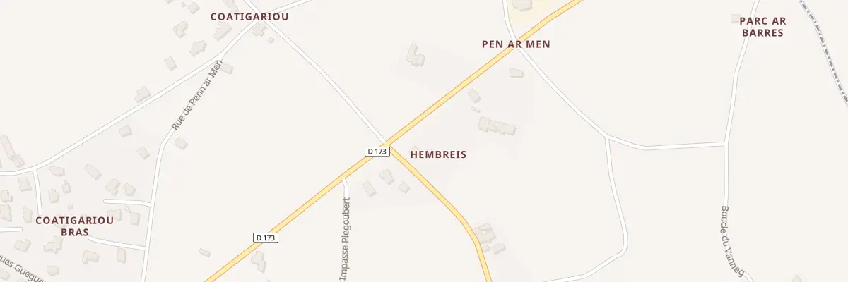 Plan du 374D Kerantreis à Henvic