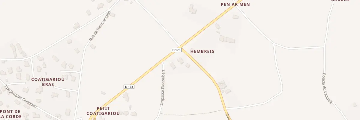 Plan du 300A Kermerrien à Henvic
