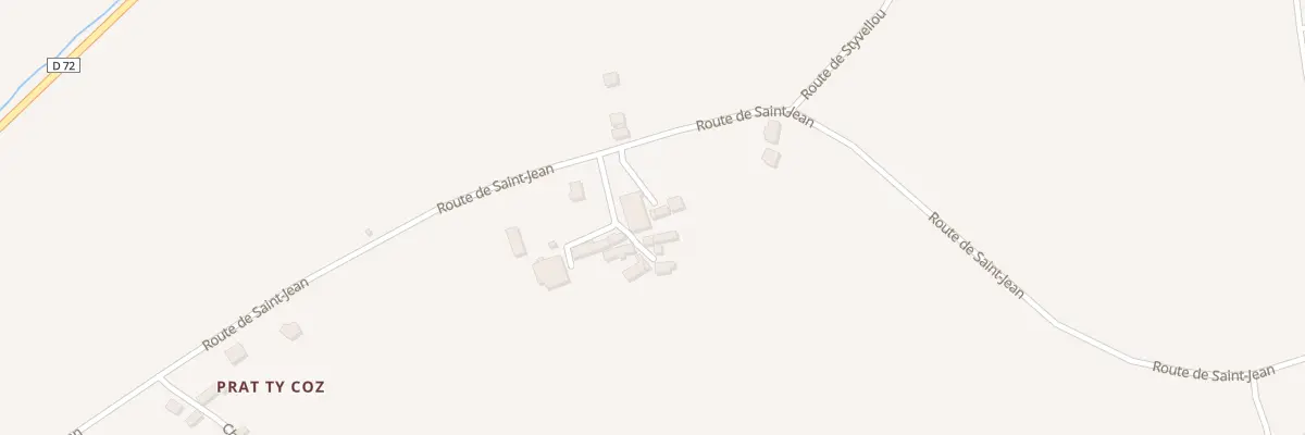 Plan du 688 Rte de Saint Jean à Edern