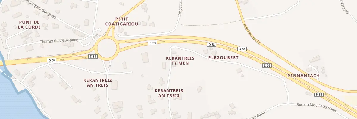 Plan du 374 Kerantreis Ty Men à Henvic
