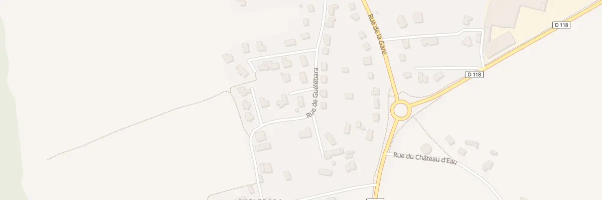 Plan du 16 Rte de Guelebara à Saint-Thégonnec Loc-Eguiner