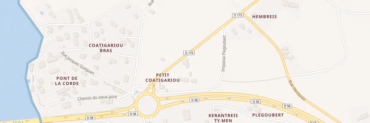 Plan du 346D Petit Coatigariou à Henvic