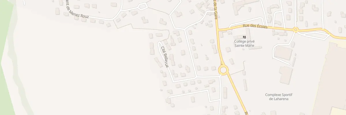 Plan du 12 Cite Bellevue à Saint-Thégonnec Loc-Eguiner