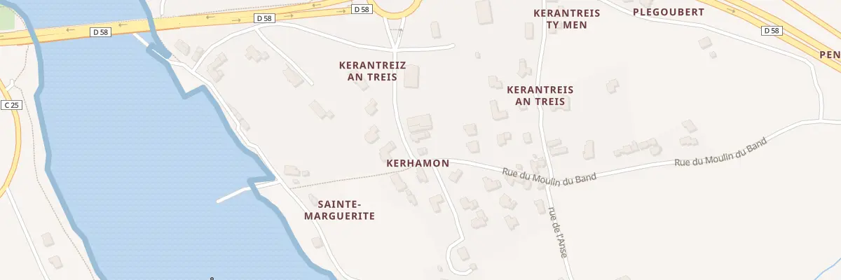 Plan du 365 Kerantreis à Henvic