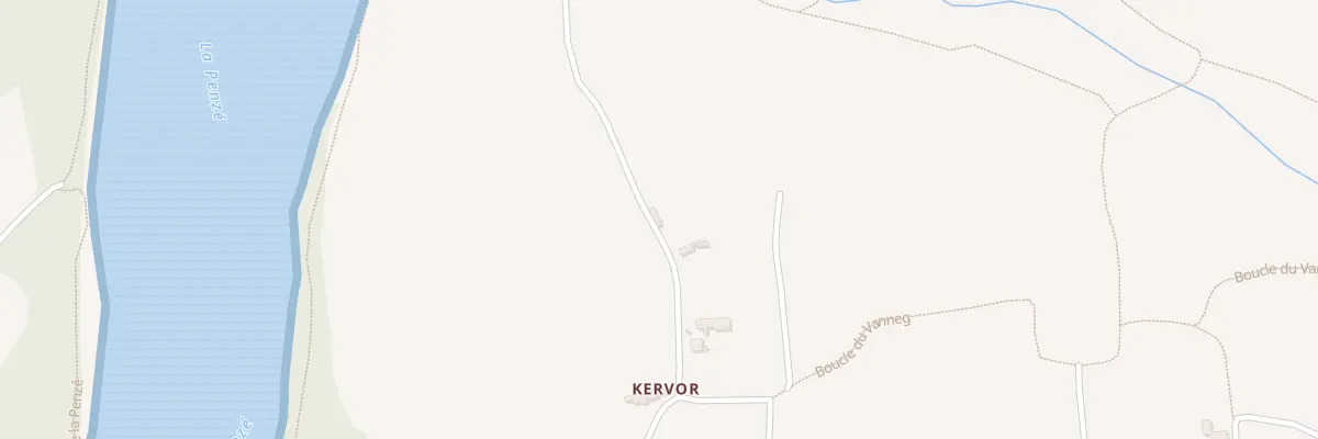 Plan du 302 Kervor à Henvic
