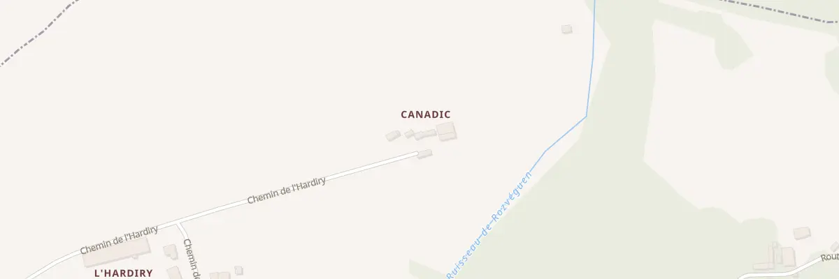 Plan du 651 Che de l’Hardiry à Edern