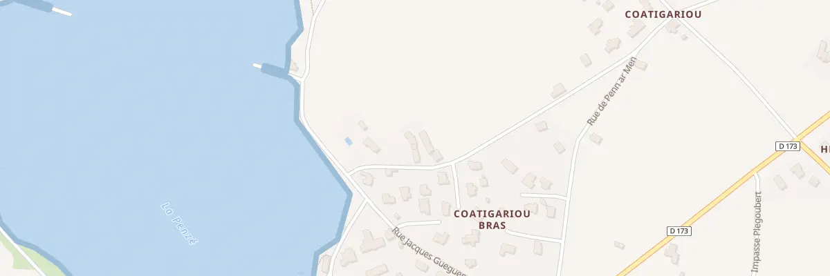 Plan du 3 Rue de Coatigariou à Henvic