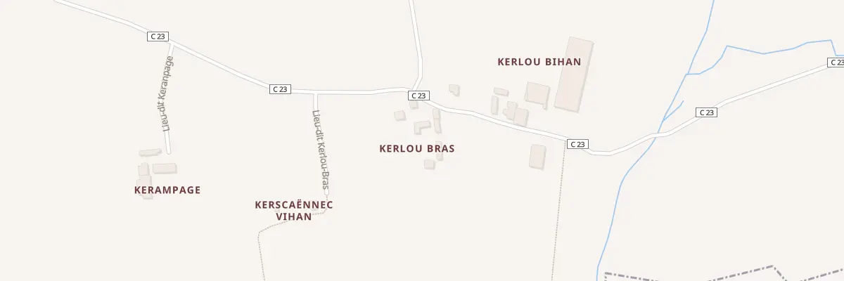 Plan du 355 Kerlou Bras à Saint-Yvi