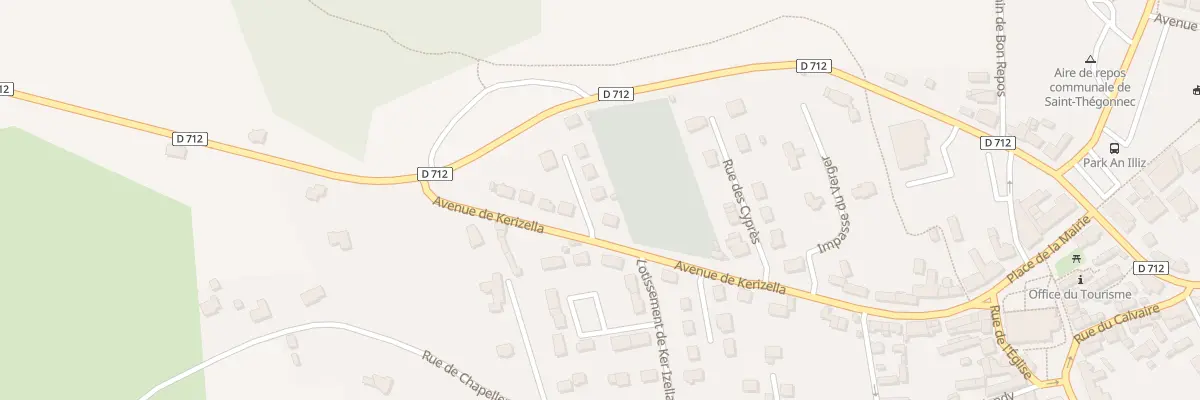 Plan du 2 Rue des Camélias à Saint-Thégonnec Loc-Eguiner