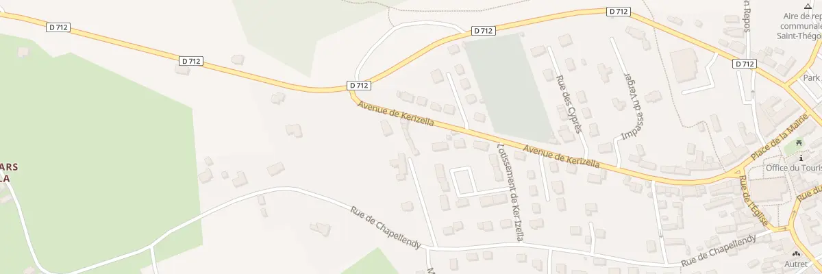Plan du 31 Av de Ker Izella à Saint-Thégonnec Loc-Eguiner
