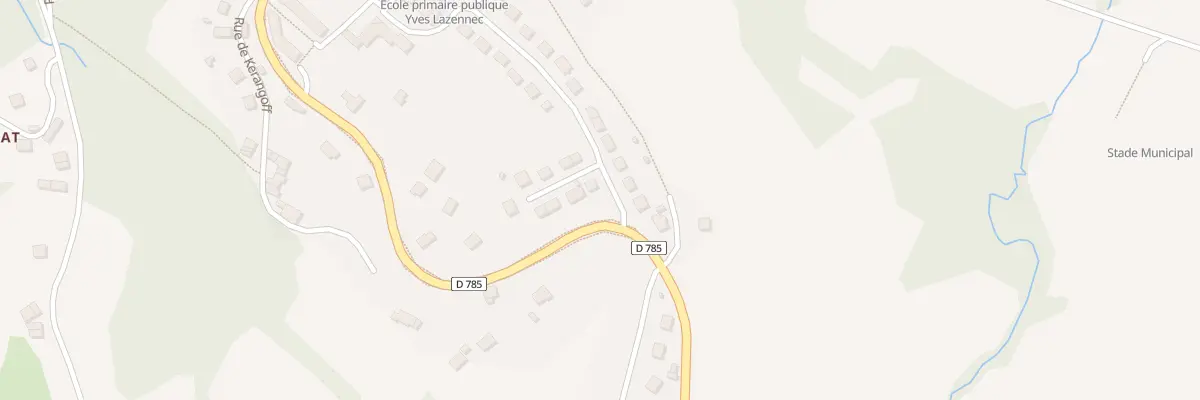 Plan du 1 Rue Frédéric Le Guyader à Brasparts