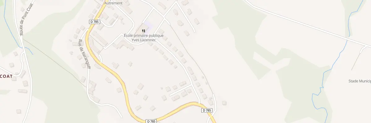 Plan du 16 Rue Frédéric Le Guyader à Brasparts