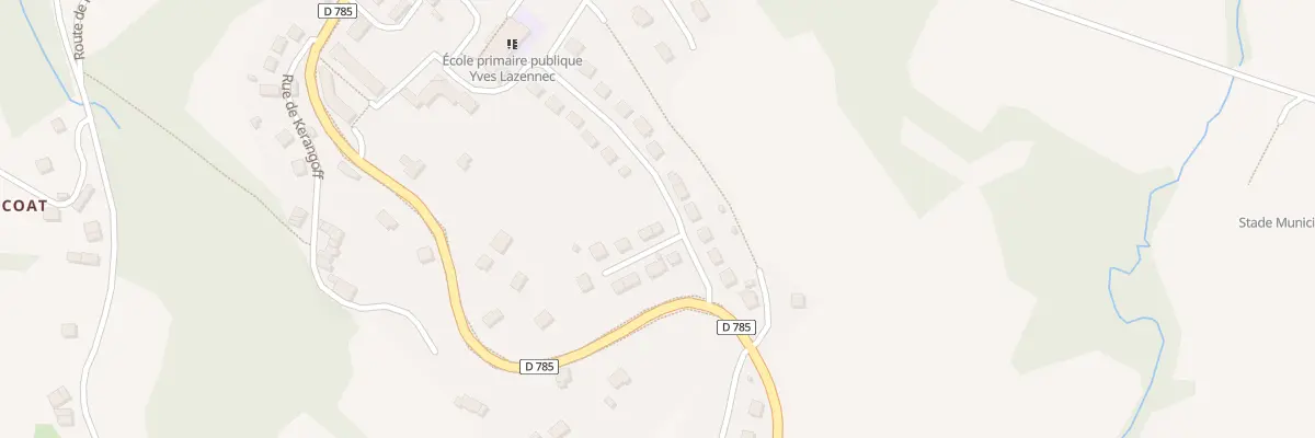 Plan du 3 Rue Frédéric Le Guyader à Brasparts