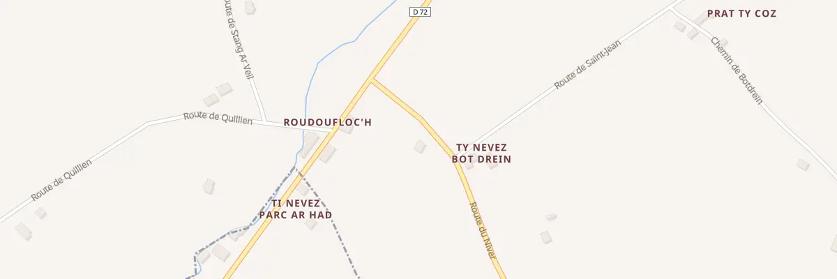 Plan du 124 Rte du Niver à Edern