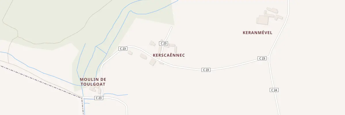 Plan du 2 Kerscaennic à Saint-Yvi