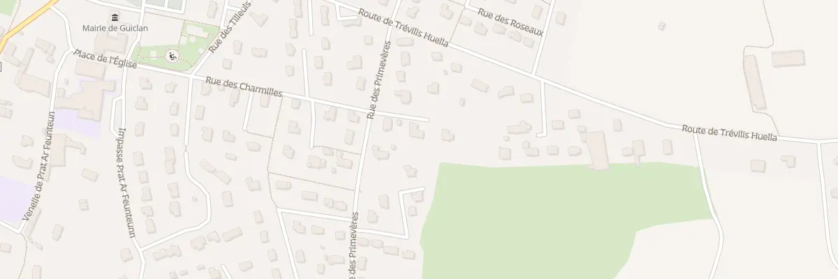 Plan du 1 Imp des Violettes à Guiclan