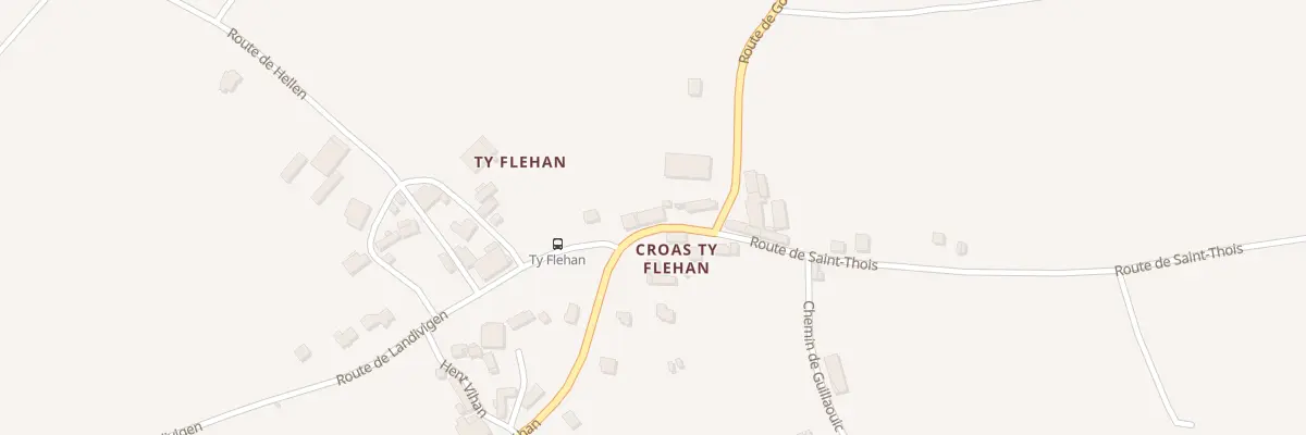 Plan du 261 Ty Flehan à Edern