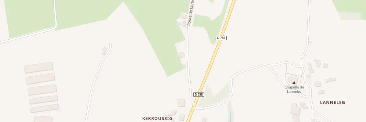 Plan du 112 Rte de Kerleskin à Pleyben