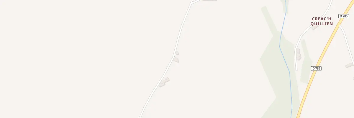 Plan du 1216 Kerlideg à Pleyben