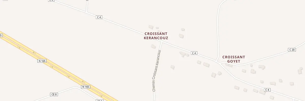 Plan du 4 Croissant Kerancouz à Saint-Yvi