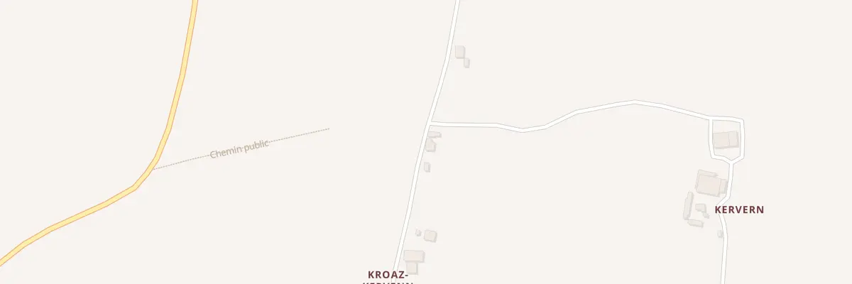 Plan du 14 Kroaz Kervenn à Gouézec