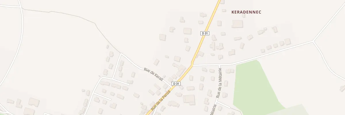 Plan du 31 Rue de Penzé à Guiclan