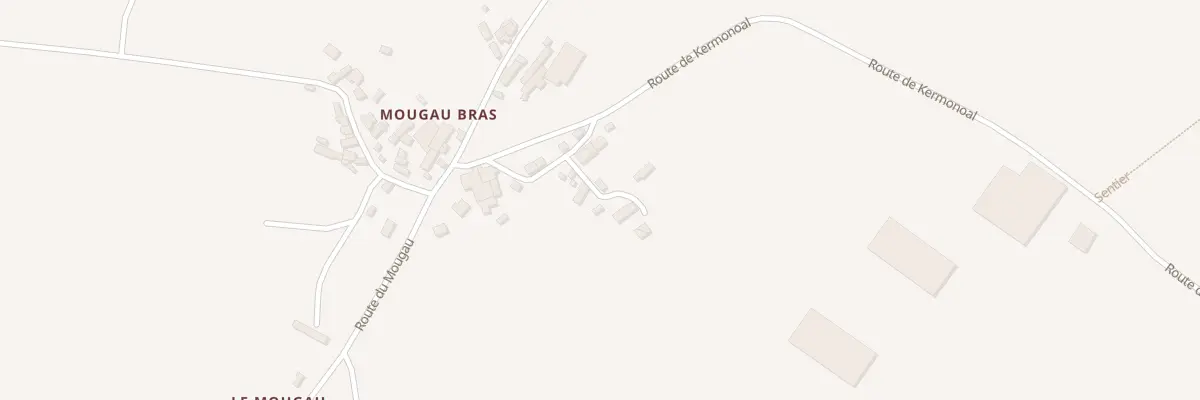 Plan du 500 Mougou Bras à Commana