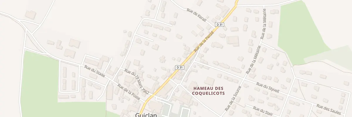 Plan du 13 Rue de Penzé à Guiclan
