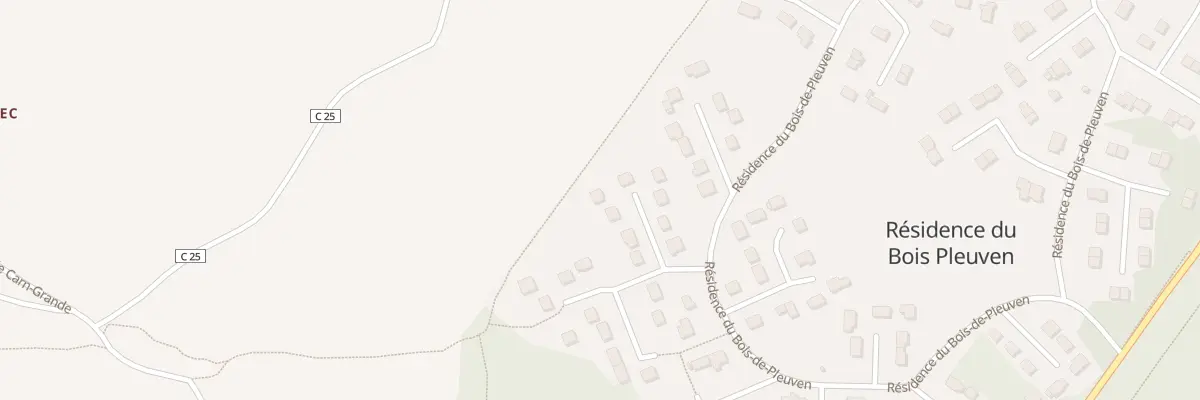 Plan du 58 Res du Bois de Pleuven à Saint-Yvi