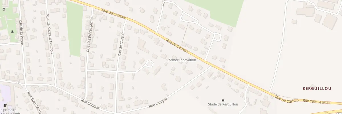 Plan du 84 Rue de Carhaix à Pleyben