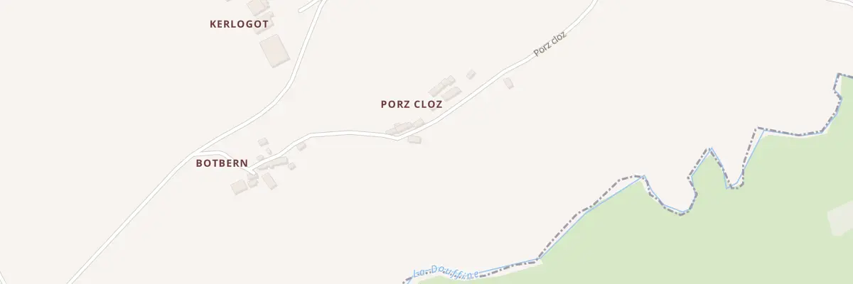 Plan du 36 Pors Clos à Brasparts