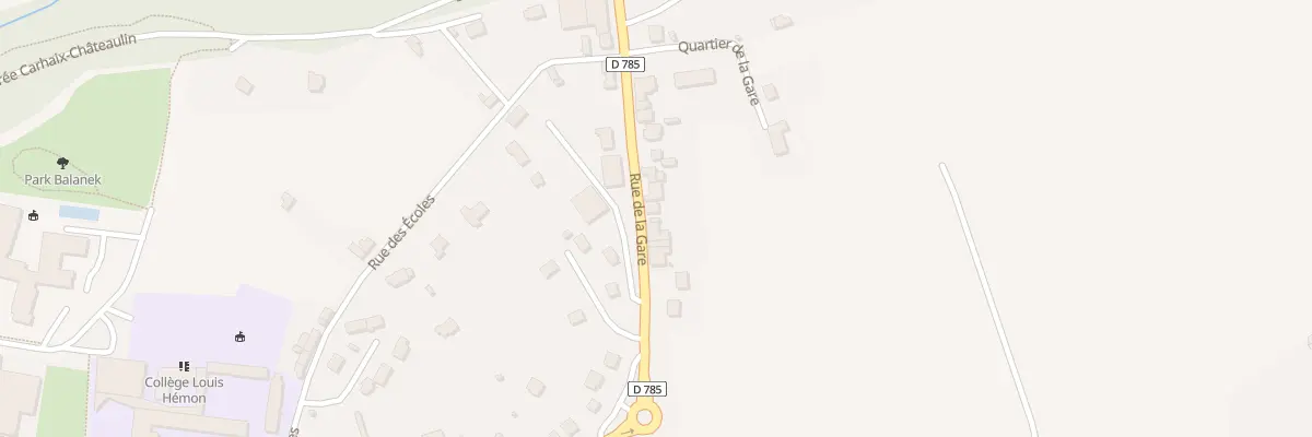 Plan du 98 Rue de la Gare à Pleyben