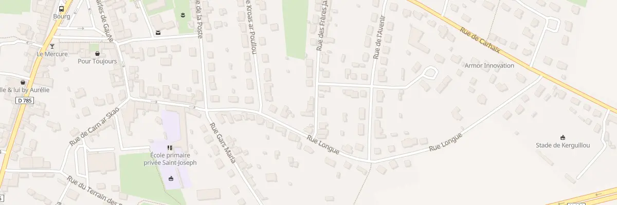 Plan du 28 Rue des Frères Jamet à Pleyben