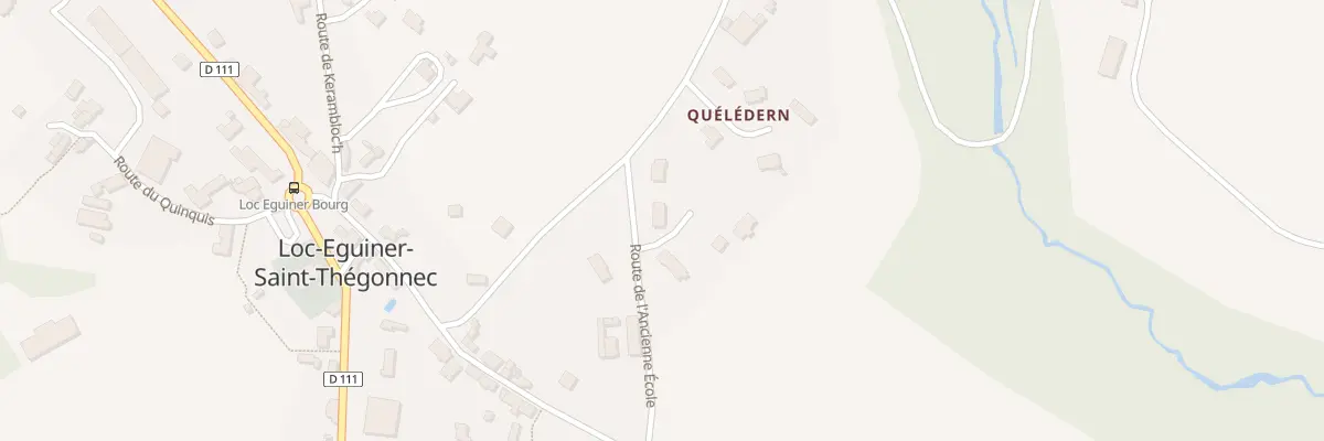 Plan du 1982D Lot de Queledern à Saint-Thégonnec Loc-Eguiner