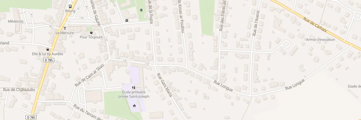 Plan du 5 Rue Longue à Pleyben