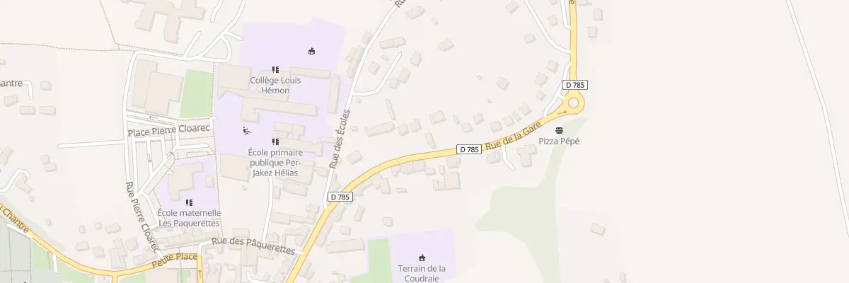 Plan du 37 Rue de la Gare à Pleyben