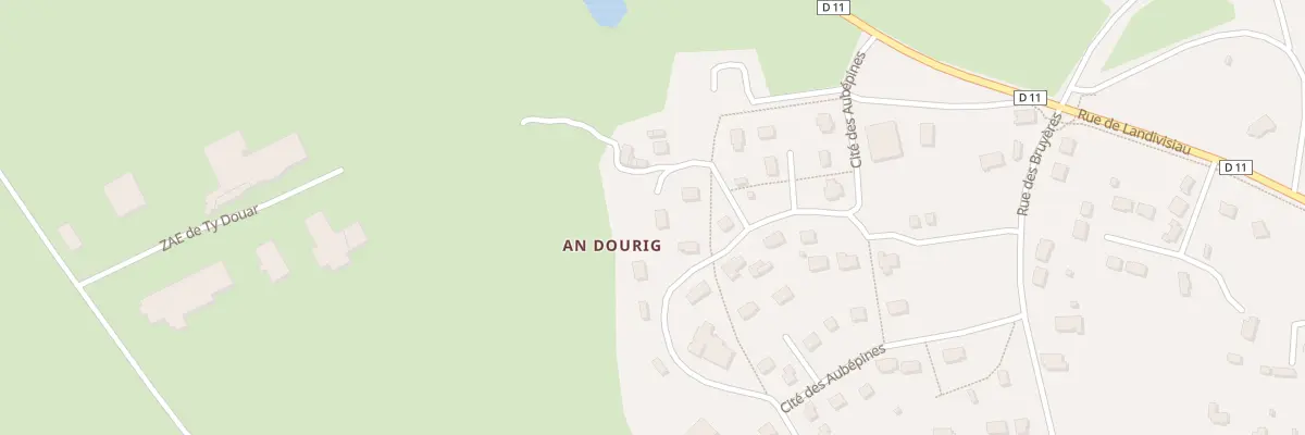 Plan du 13 Lot du Douric à Commana