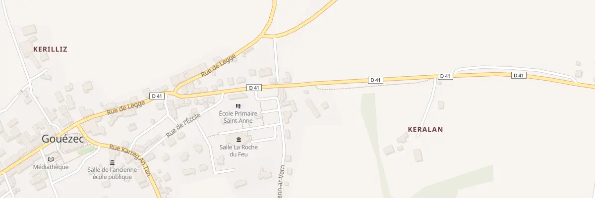 Plan du 1 Rue Ale Penn Ar Vern à Gouézec