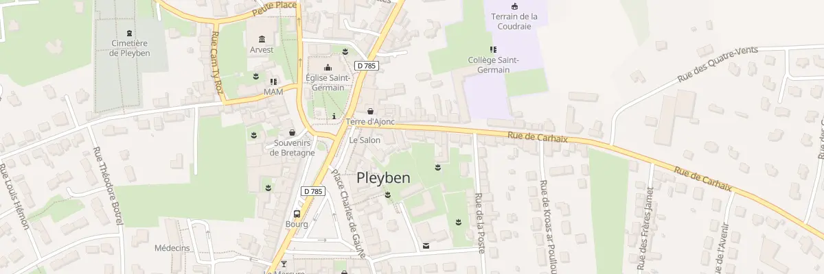 Plan du 8 Rue de Carhaix à Pleyben