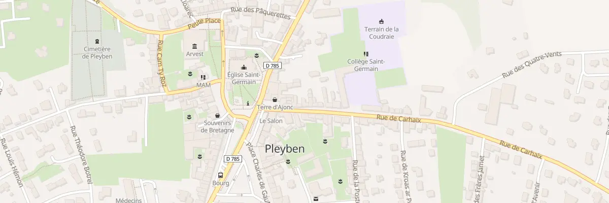 Plan du 7 Rue de Carhaix à Pleyben