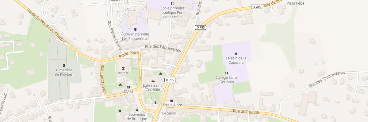 Plan du 24 Rue de la Gare à Pleyben