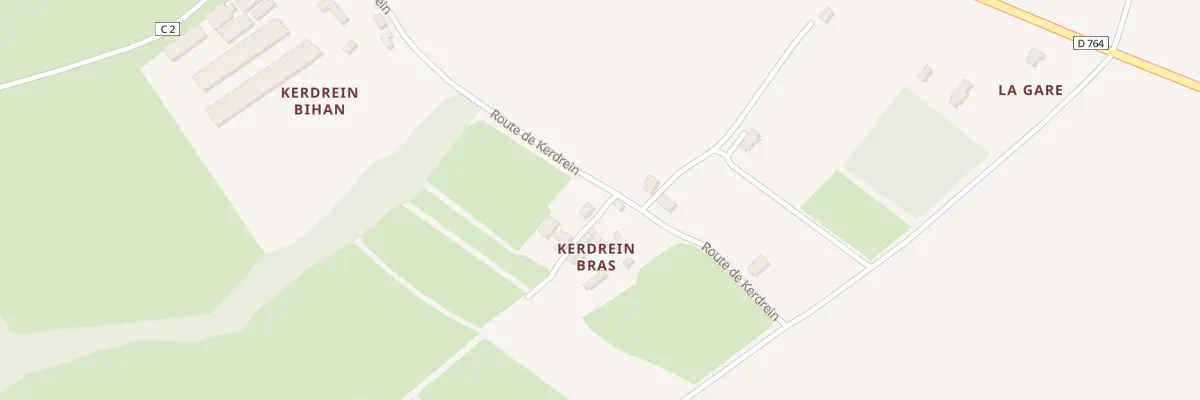 Plan du 509 Kerdrein à Commana